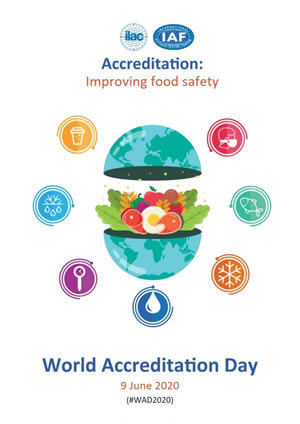 世界認可日2020 – 認可改善食品安全 - 海報