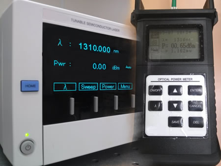 Calibration of Fibre Optic Power Meter