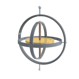 Figure 4 Animation of a traditional gyroscope (Open source from Wikipedia)
