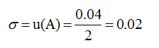 Evaluation of correction to the meter reading A